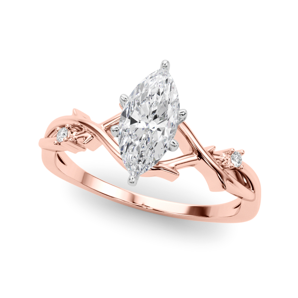 Zyden Lab-Created 6 Prong Setting Diamond Ring