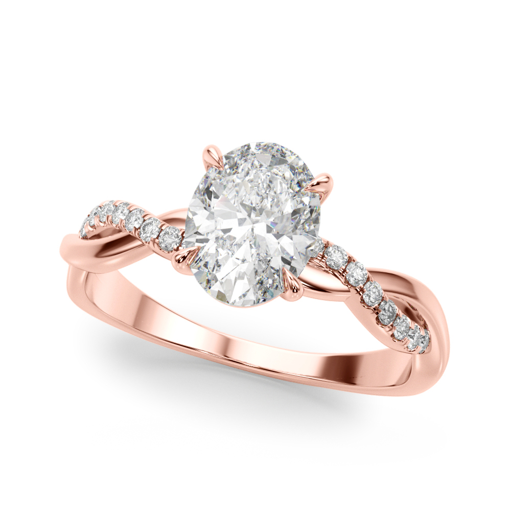 Zina Lab-Created 4 Prong Setting Diamond Ring