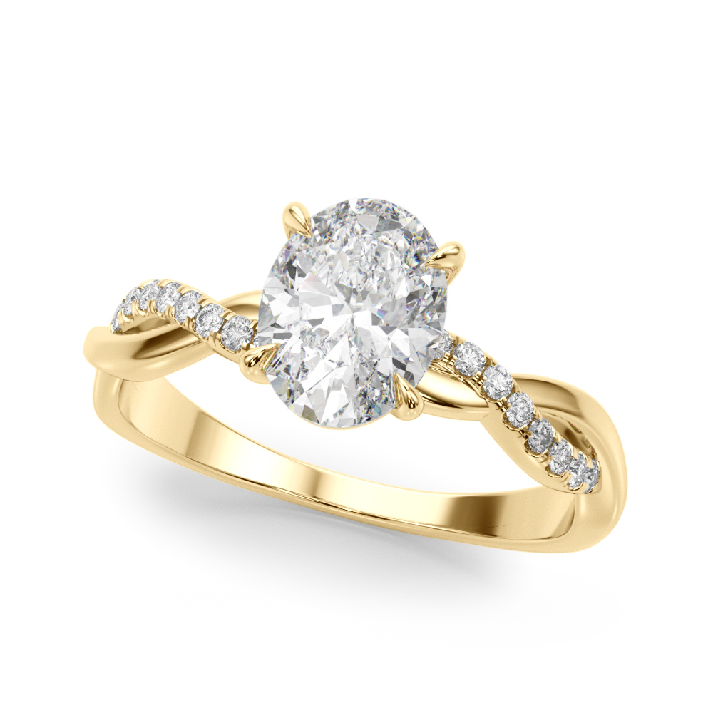 Zina Lab-Created 4 Prong Setting Diamond Ring