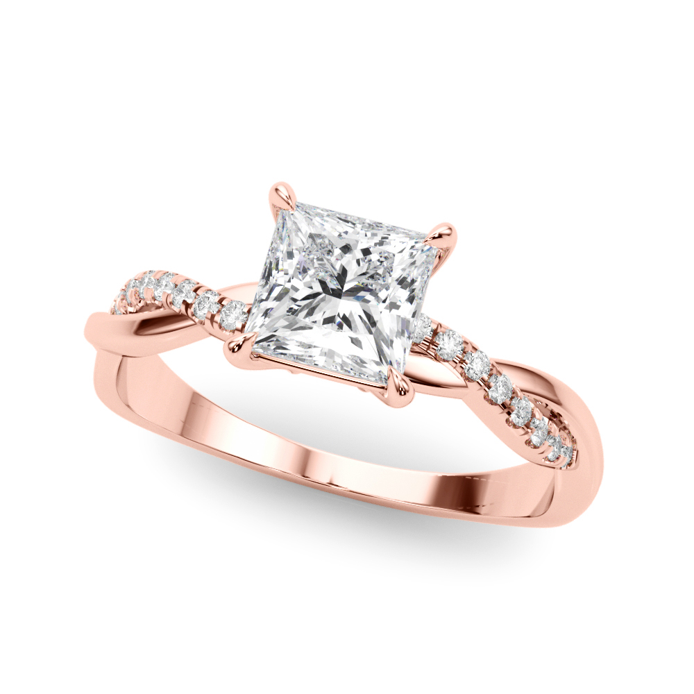 Zarah Lab-Created 4 Prong Setting Diamond Ring