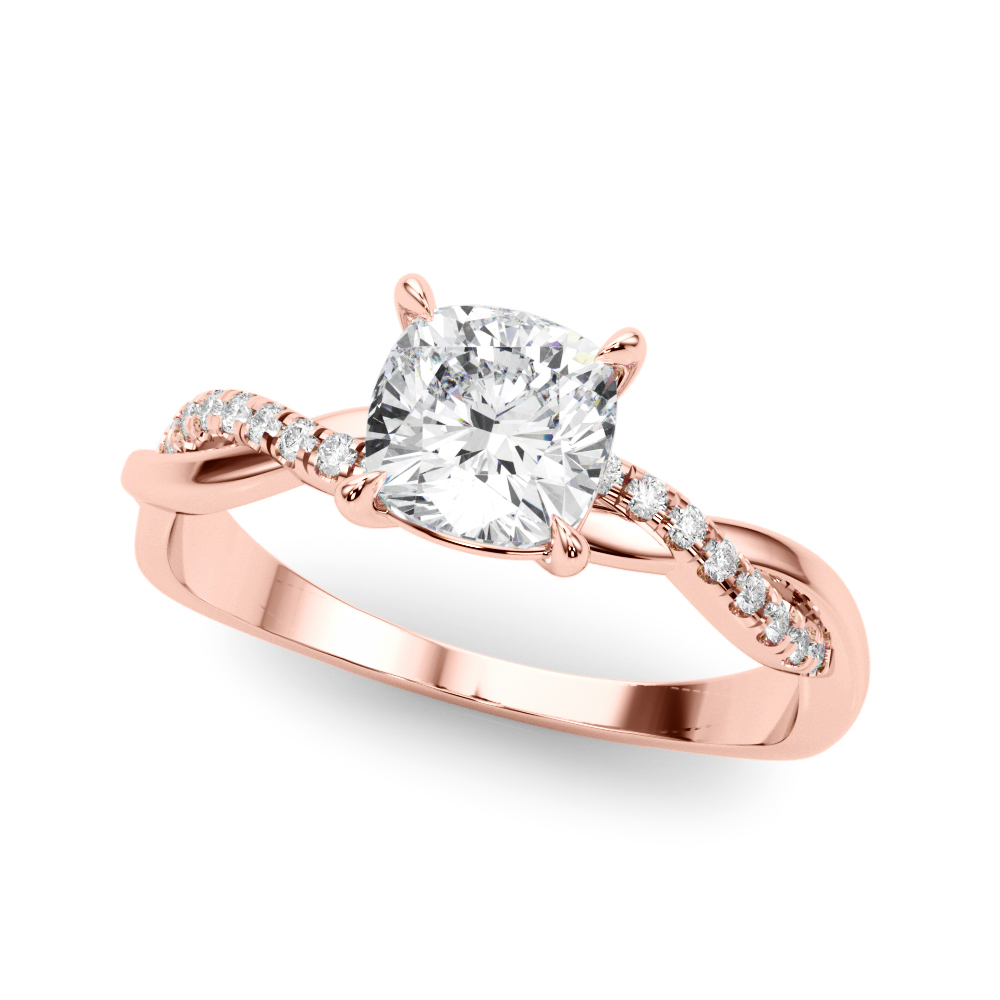 Zayna Lab-Created 4 Prong Setting Diamond Ring