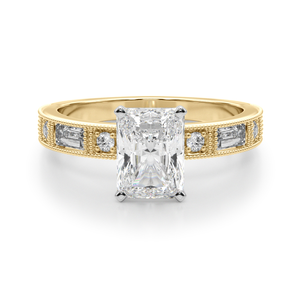 Steffni Natural 4 Prong Diamond Ring