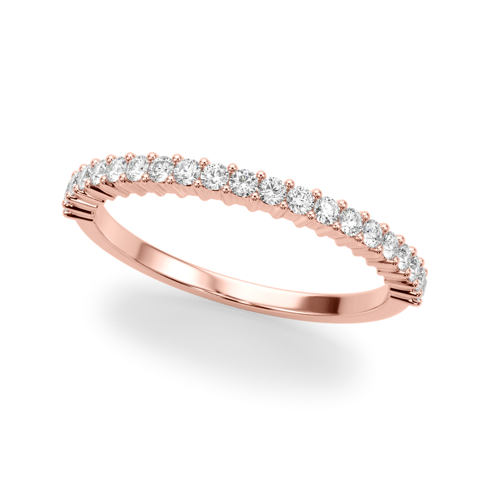 Breganza Lab Grown Rose Gold Bar set  Diamond Ring