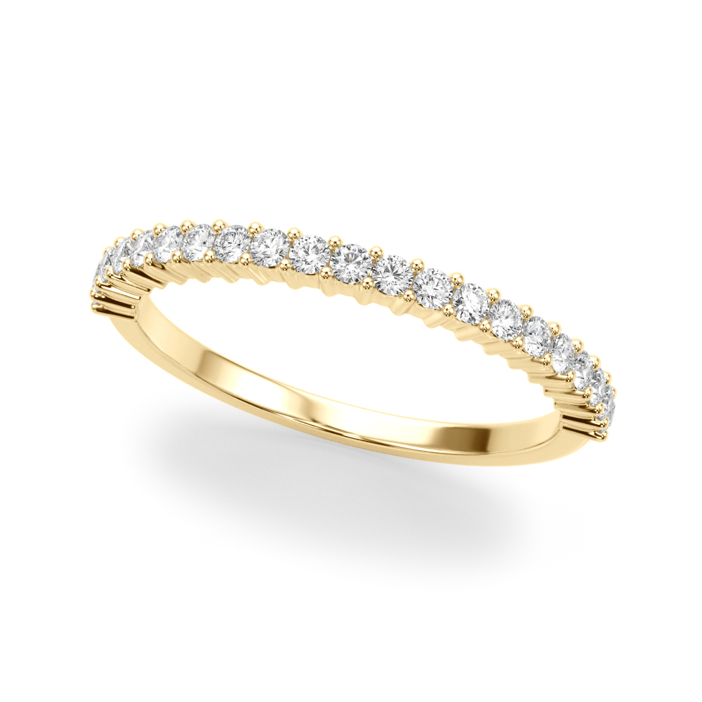 Breganza Lab Grown Yellow Gold Bar set  Diamond Ring