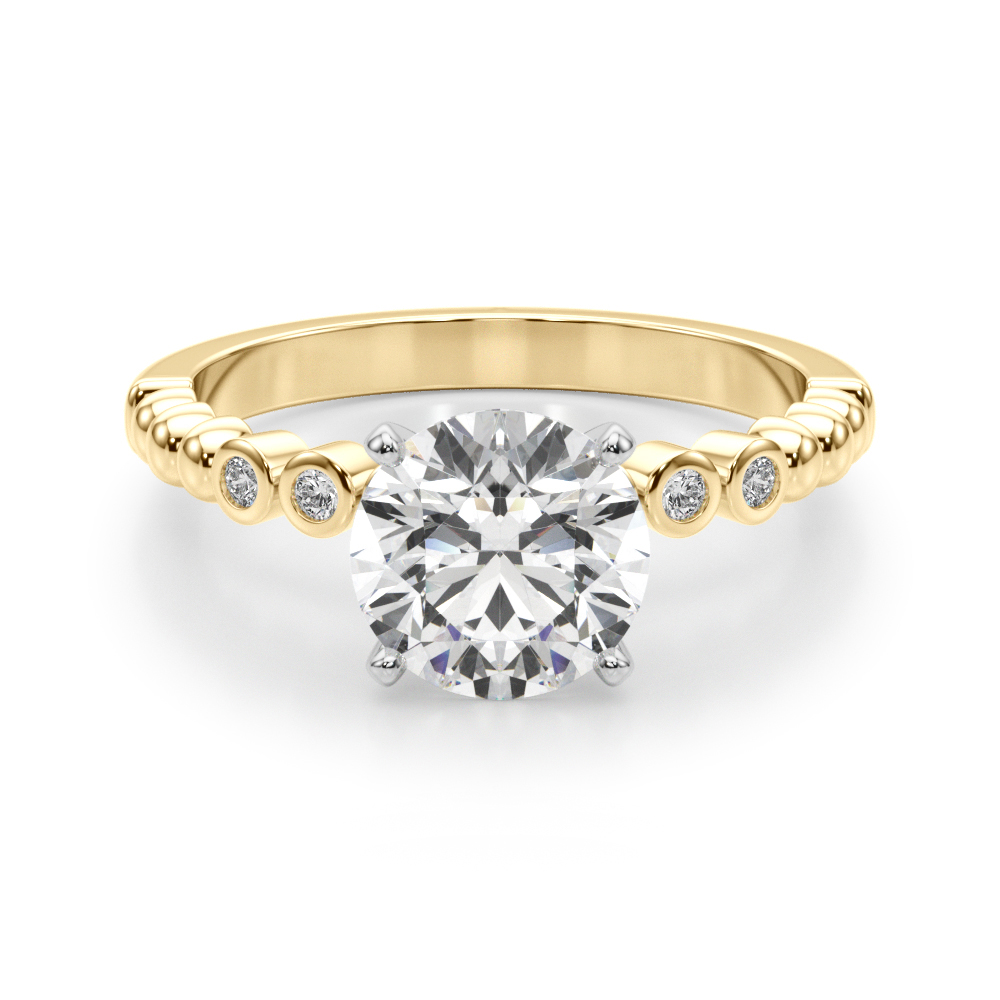 Rejina Natural 4 Prong Diamond Ring