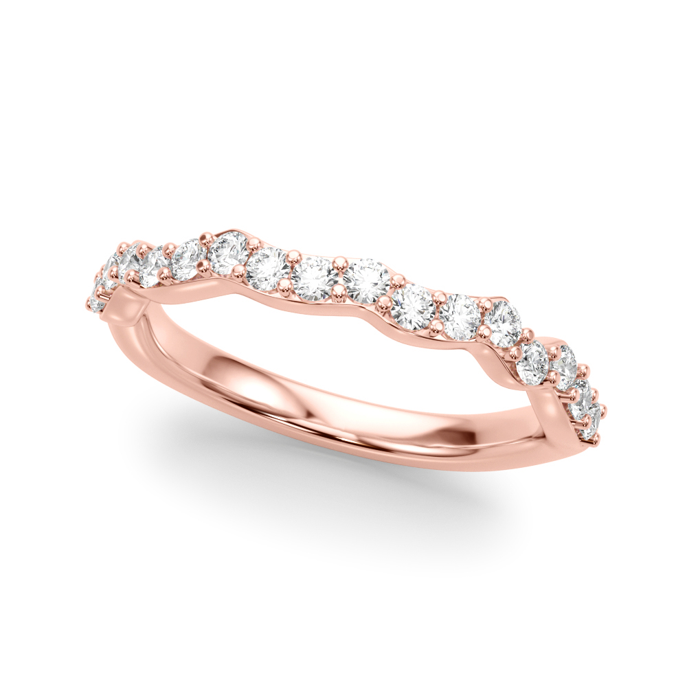 SunshineDiamonds Women's Wedding Wedding Rings in 9K Rose Gold and 0.40 Carat Lab Grown Diamond