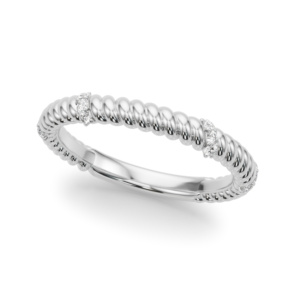 Cwen Lab Grown Diamond White Gold Shared prong set  Women's Wedding Ring