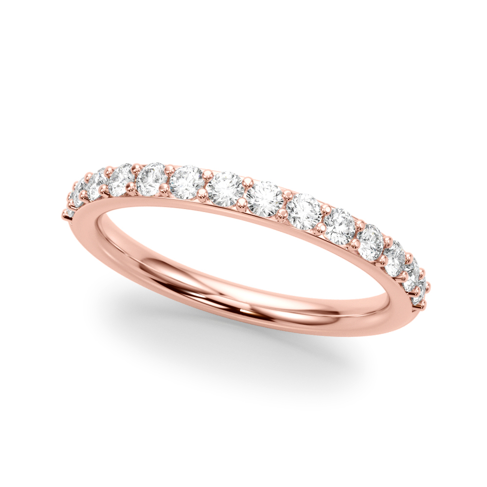 Olina Lab Grown Rose Gold Pave set  Diamond Ring