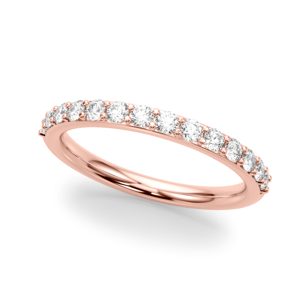 Amber Lab Grown Rose Gold Pave set  Diamond Ring