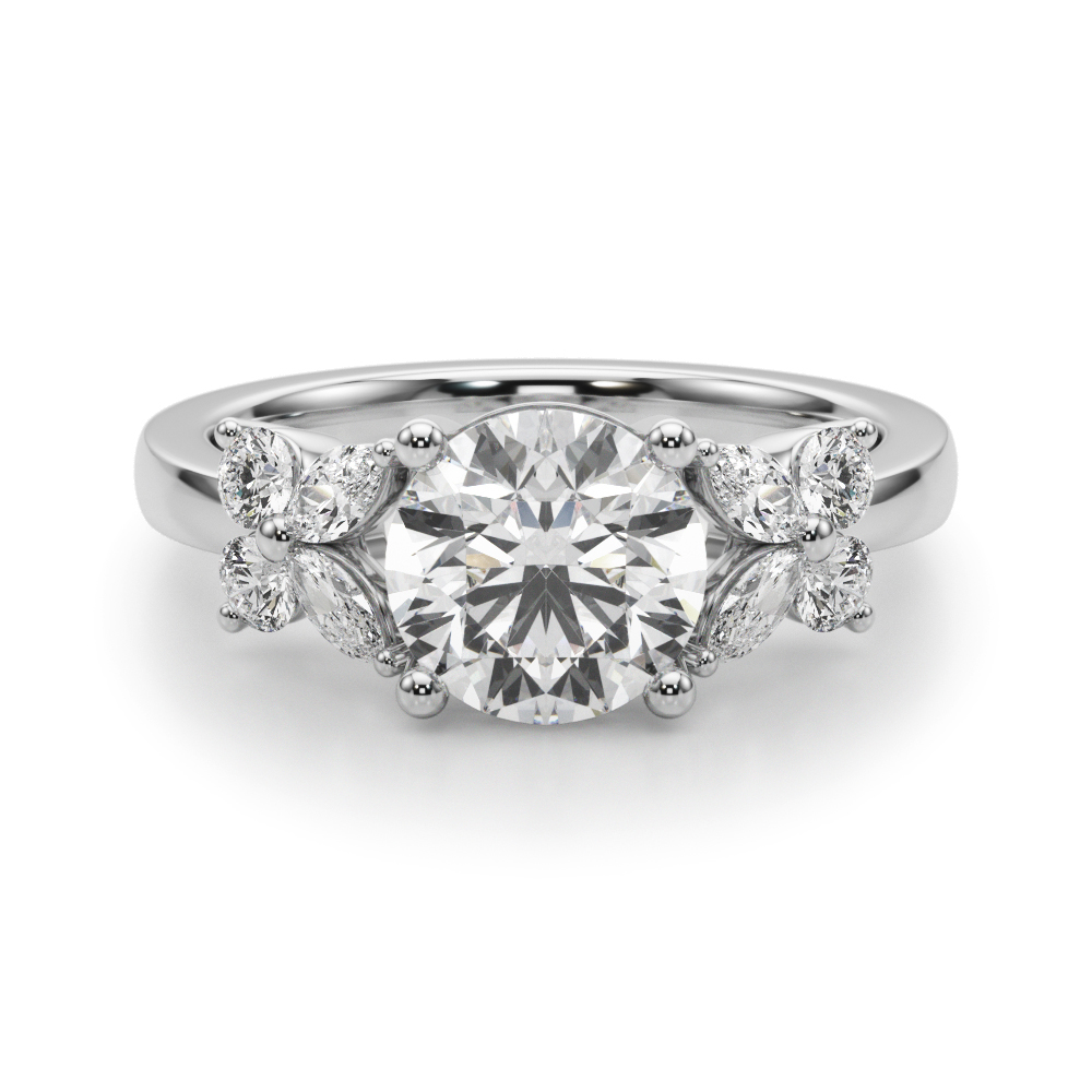 Firolina Natural 4 Prong Set Diamond Ring