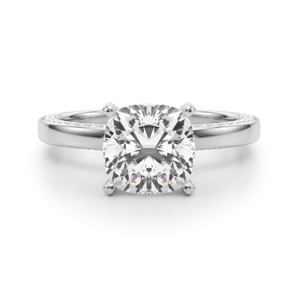 Lab-Created 4 Prong Diamond Ring