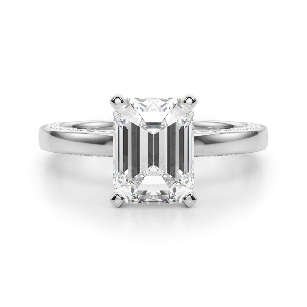 Lab-Created 4 Prong Diamond Ring