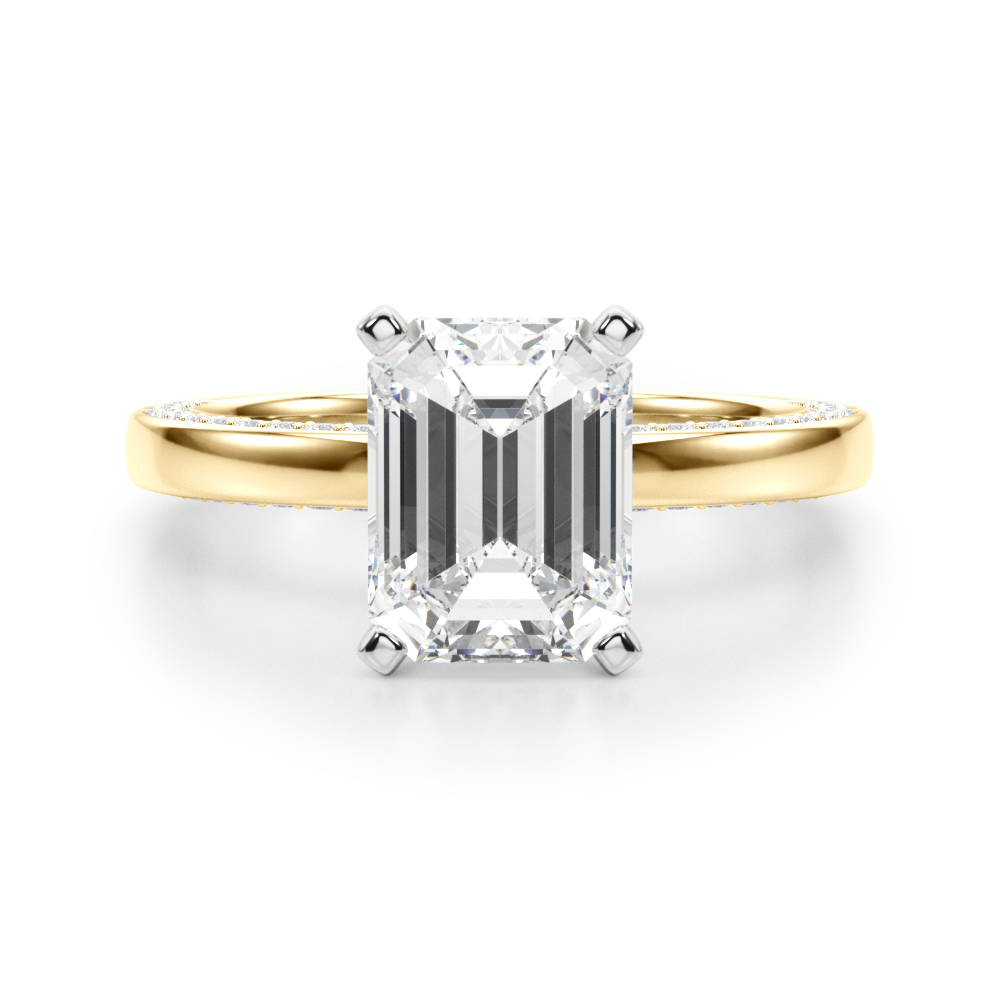 SunshineDiamonds Side Stone Diamond Diamond Rings in 9K