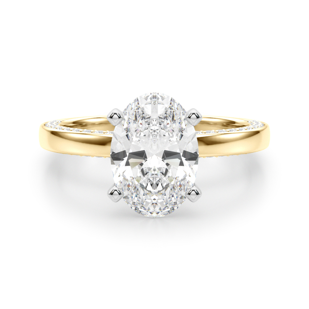 SunshineDiamonds Side Stone Diamond Diamond Rings in 9K