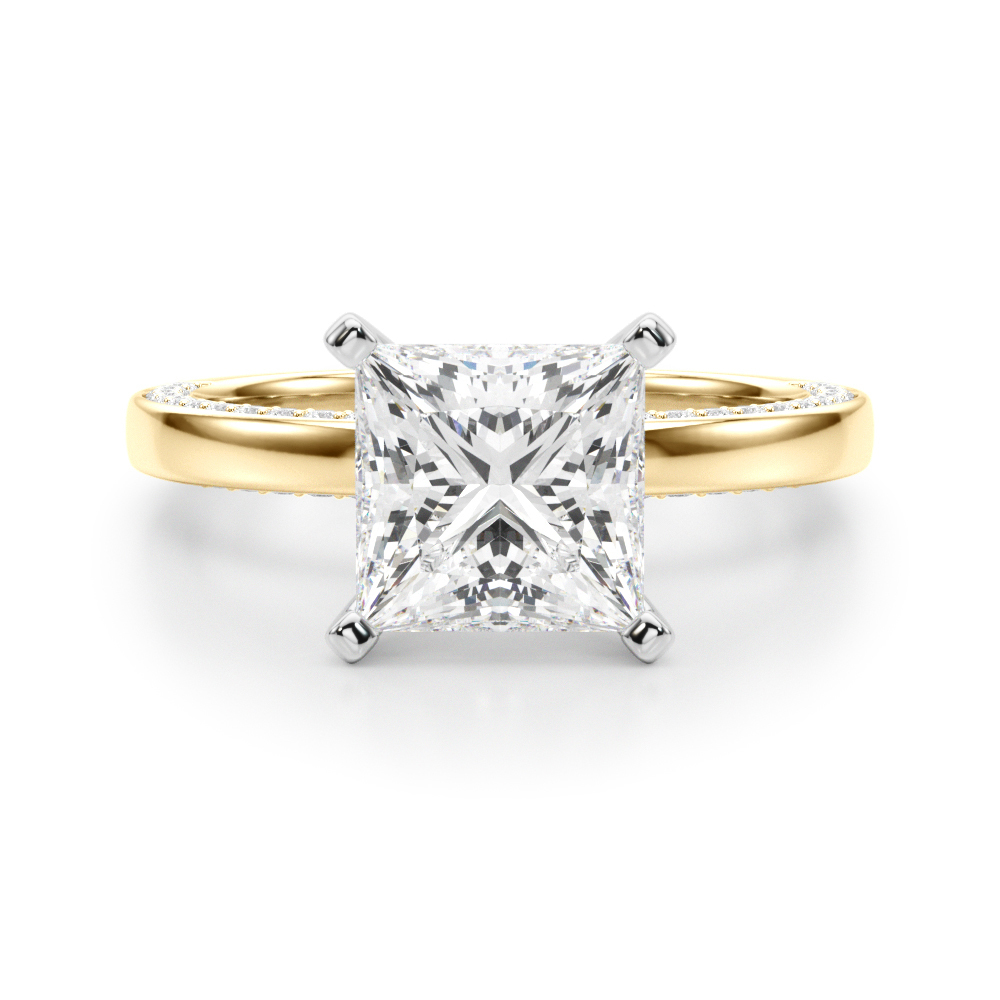 Lab-Created 4 Prong Diamond Ring