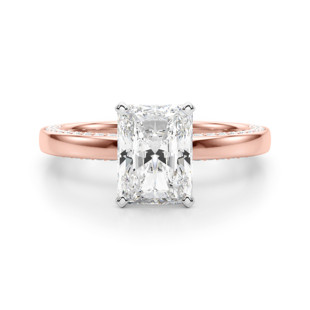 Lab-Created 4 Prong Diamond Ring