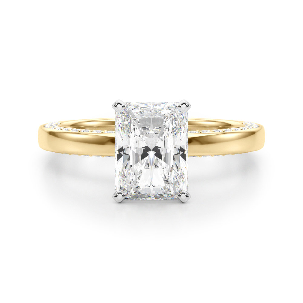 SunshineDiamonds Side Stone Diamond Diamond Rings in 9K