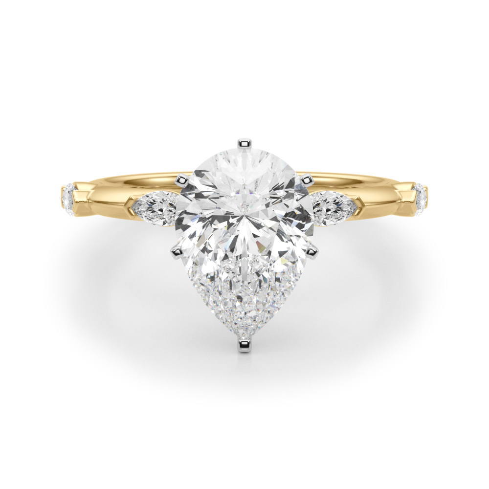 Stevlina Natural 6 Prong Diamond Ring