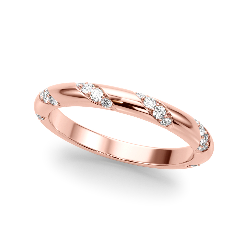 Vennaisa Natural Diamond Flush Set Wedding Ring