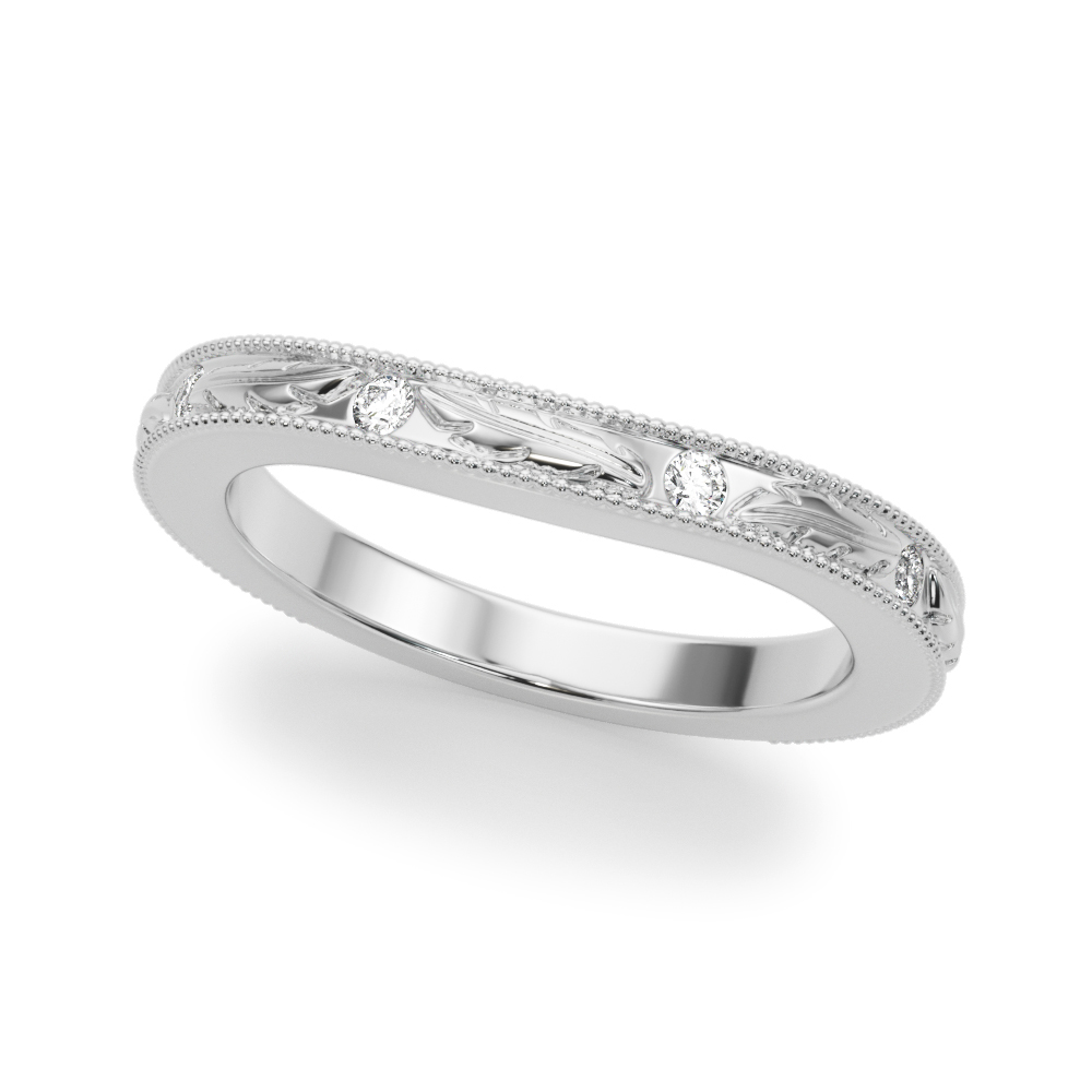 Xiang Lab-Created Diamond Flush Setting Wedding Ring