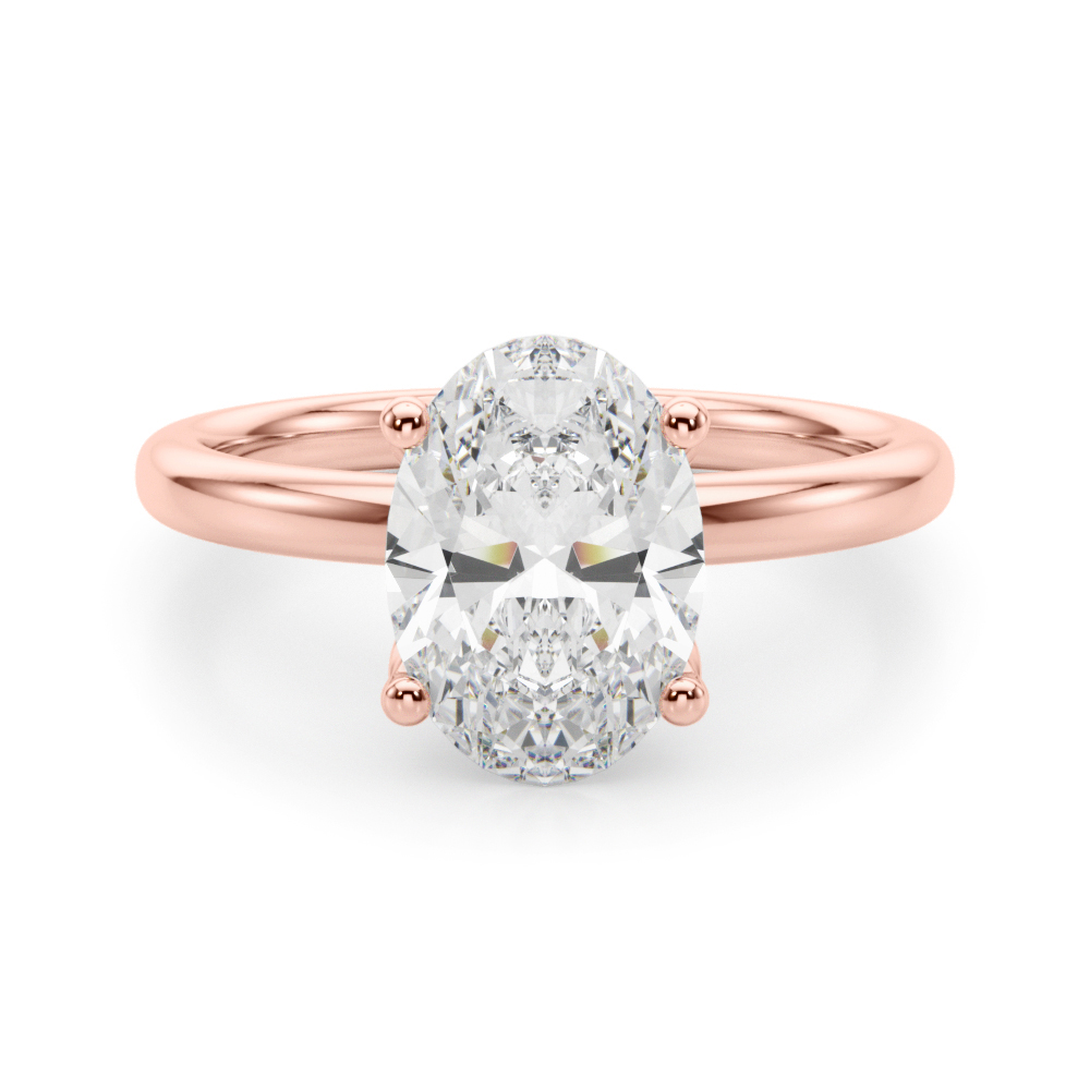 0.2 Ct Lab-Created Diamond Oval Cut Elvis  Halo Engagement Rings in Silver 925