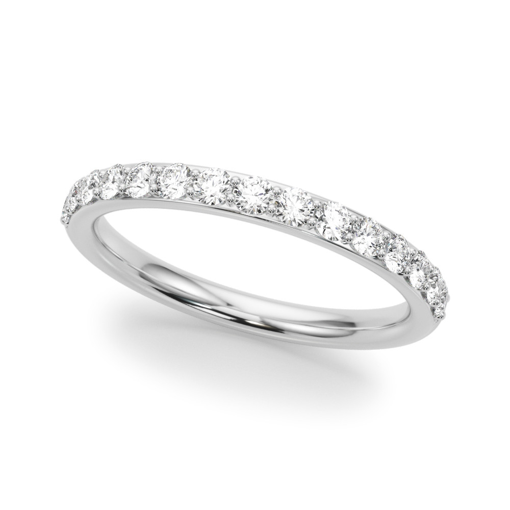 0.45 Ct Lab-Created Round Cut Relins  Diamond Rings in Silver 925