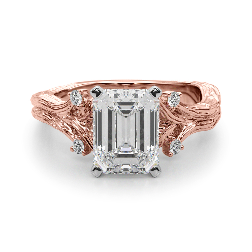 Saronia Natural 4 Prong Set Diamond Ring