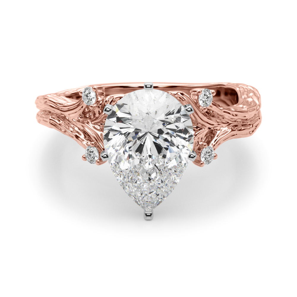 Saronia Natural 6 Prong Set Diamond Ring