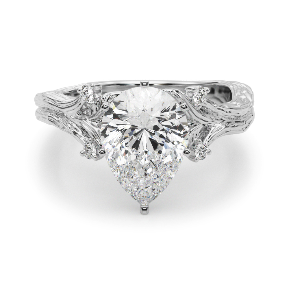 Saronia Natural 6 Prong Set Diamond Ring