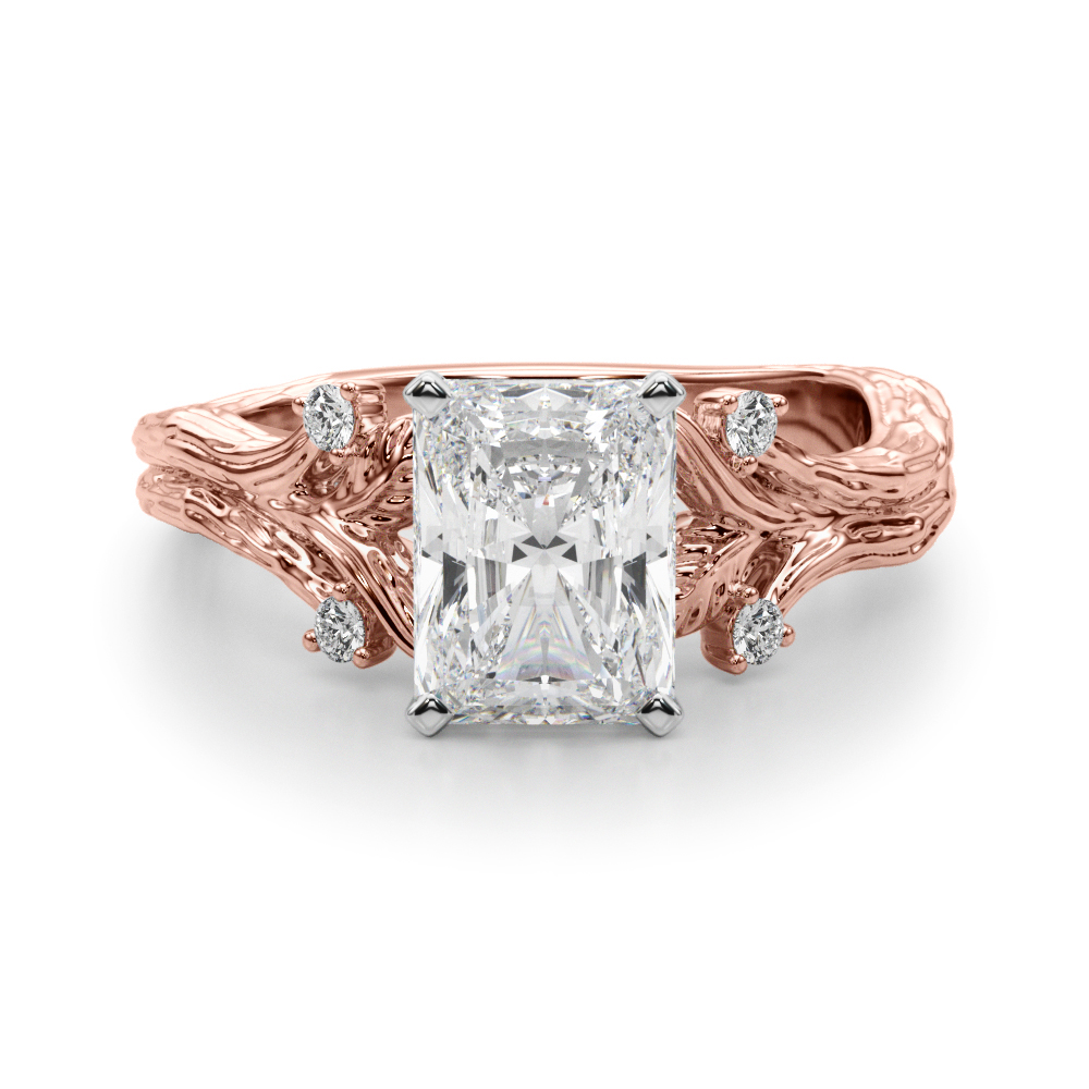 Saronia Natural 4 Prong Set Diamond Ring