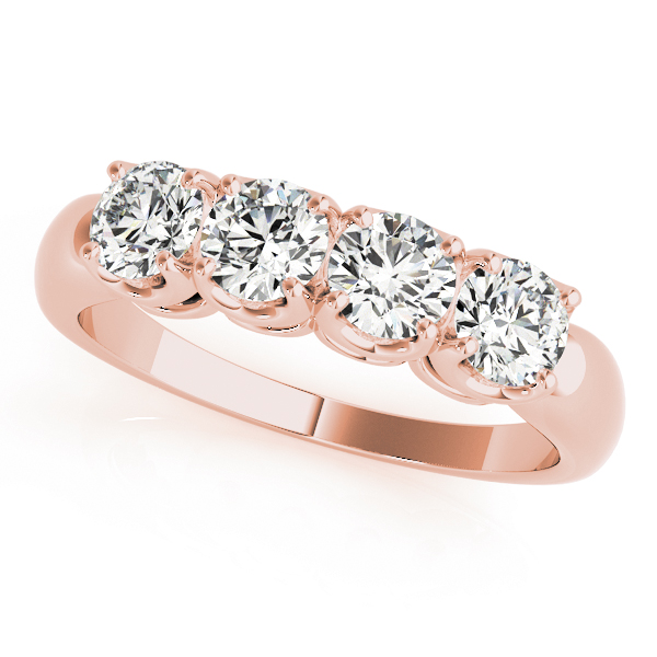 Lorinza Lab Grown Rose Gold 4 Prong set Cluster Diamond Ring