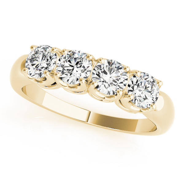 Lorinza Lab Grown Yellow Gold 4 Prong set Cluster Diamond Ring