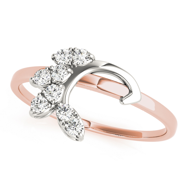 Alelia Lab Grown Rose Gold Shared Prong Set Cluster Diamond Ring