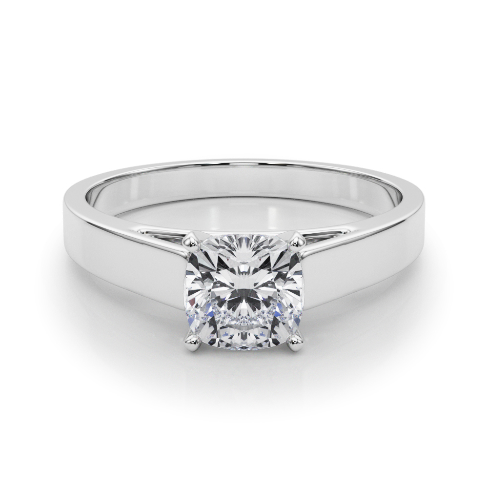 Analin Natural 4 Prong  Solitaire Diamond Ring