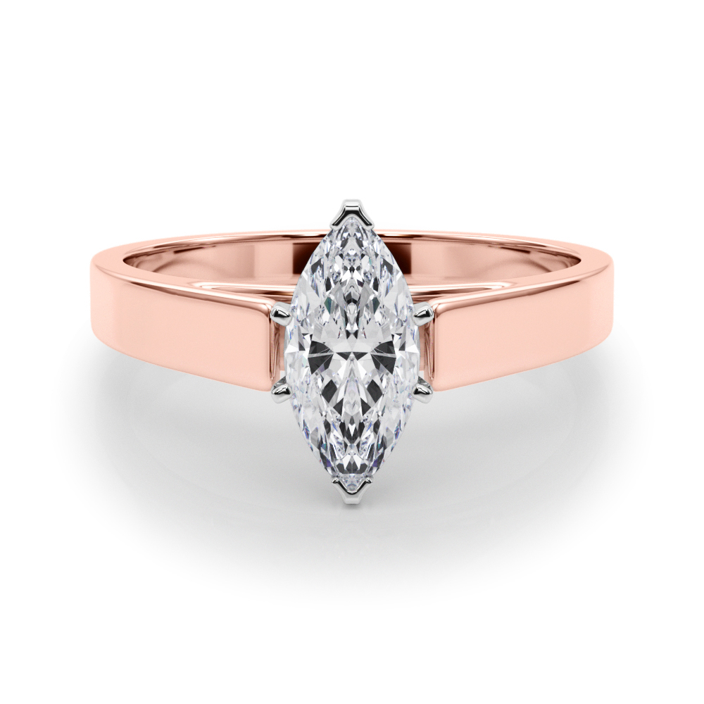 SunshineDiamonds Diamond Solitaire Diamond Rings in 9K Rose - 66