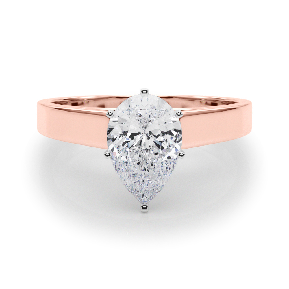 SunshineDiamonds Diamond Solitaire Diamond Rings in 9K Rose - 69