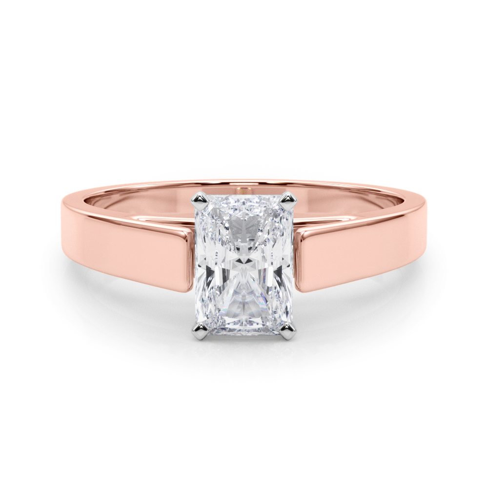 SunshineDiamonds Diamond Solitaire Diamond Rings in 9K Rose - 70