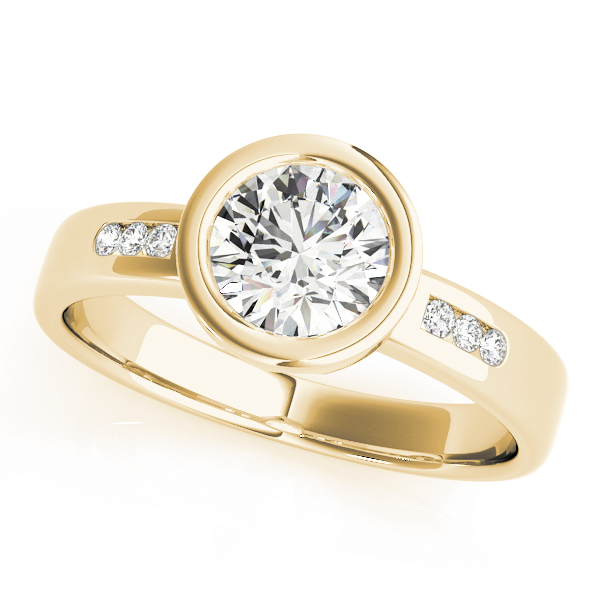 Zaeem Lab-Created Bezel Setting Diamond Ring