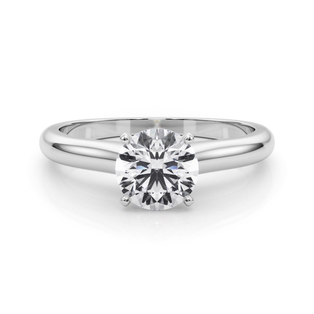 Alerinna Natural 4 Prong  Solitaire Diamond Ring