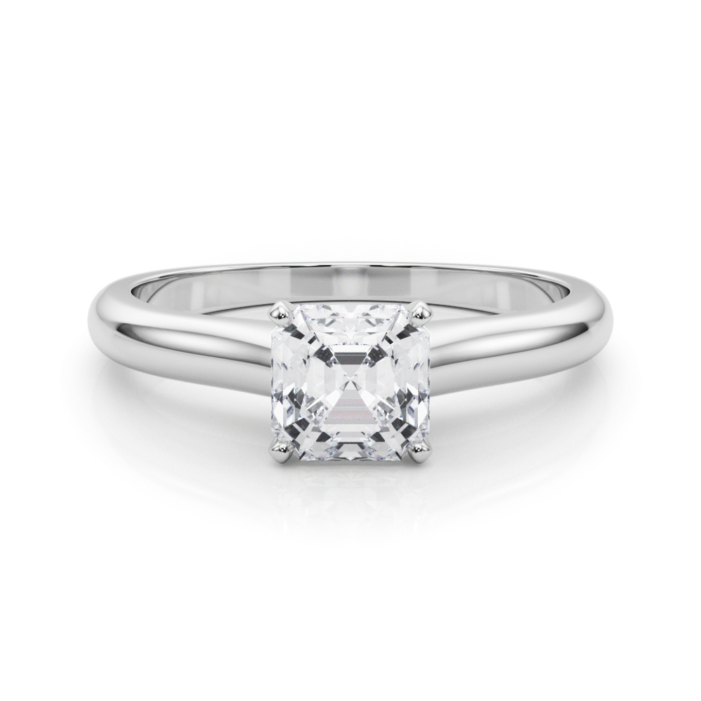 Alerinna Natural 4 Prong  Solitaire Diamond Ring