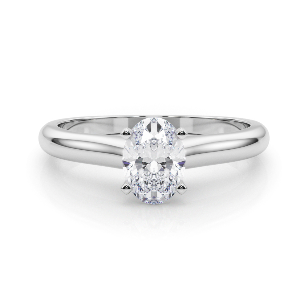 Alerinna Natural 4 Prong  Solitaire Diamond Ring