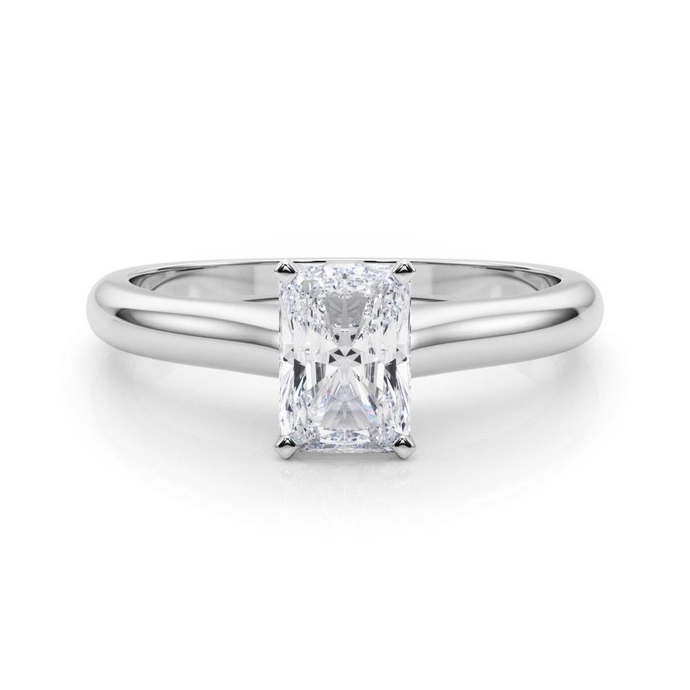 Alerinna Natural 4 Prong  Solitaire Diamond Ring
