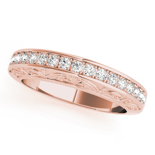 Margrette Lab Grown Rose Gold Channel set  Diamond Ring