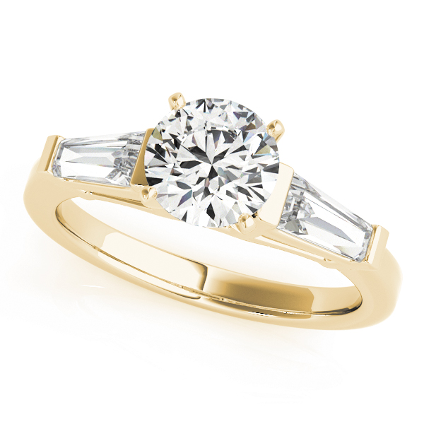 0.2 Ct Lab-Created Diamond Round Cut Vennela  Trilogy Engagement Rings in Silver 925