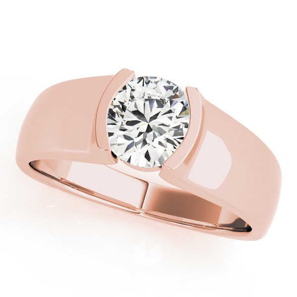 0.1 Ct Lab-Created Round Cut Maisy  Solitaire Diamond Rings in Silver 925