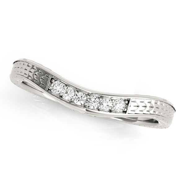 0.1 Ct Lab Grown Diamond Round Cut Rosarina Women's Wedding Rings in Silver 925