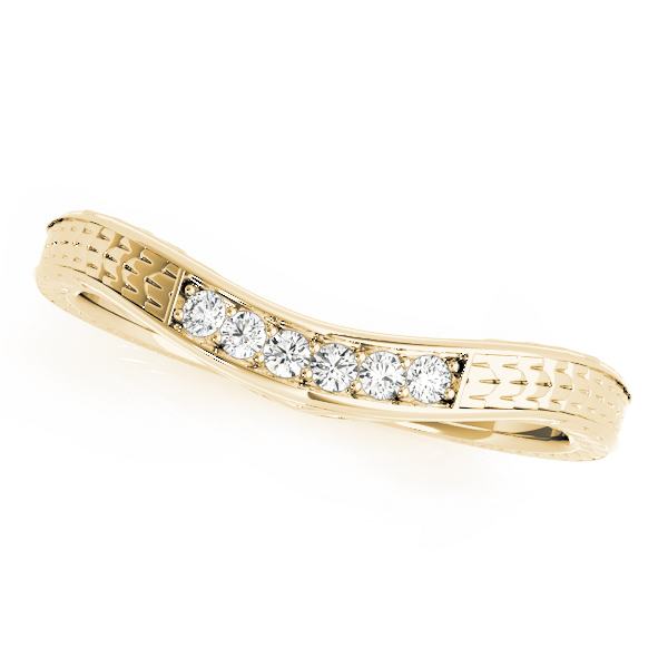 Rosarina Lab Grown Diamond Yellow Gold Pave set Women's Wedding Ring