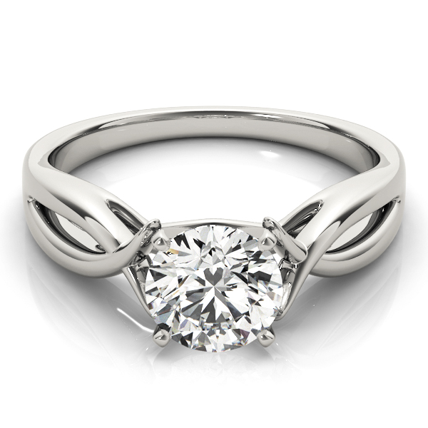 Allirena Natural 4 Prong  Solitaire Diamond Ring