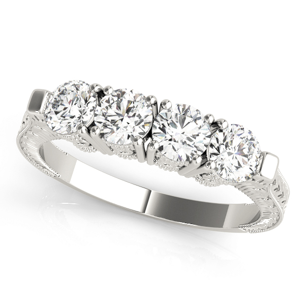 Leorenza Lab Grown Round cut 4 Prong set  Cluster Diamond Ring