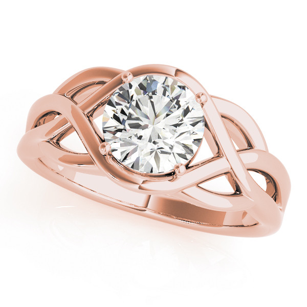 0.1 Ct Natural Round Cut Mariella  Solitaire Diamond Rings